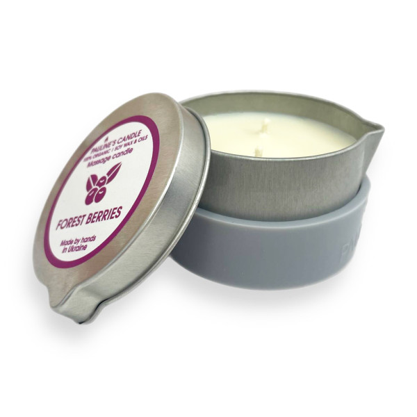 Massage spa candle - 100 ml. Forest berries.