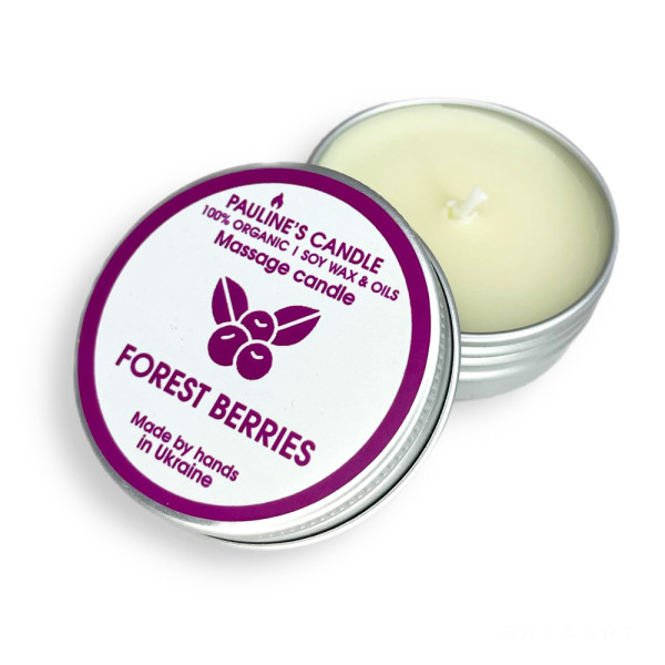 Massage spa candle - 30 ml. Forest berries.