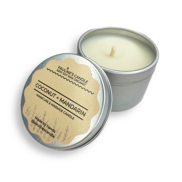 Candle after manicure 50 ml. Coconut, mandarin.