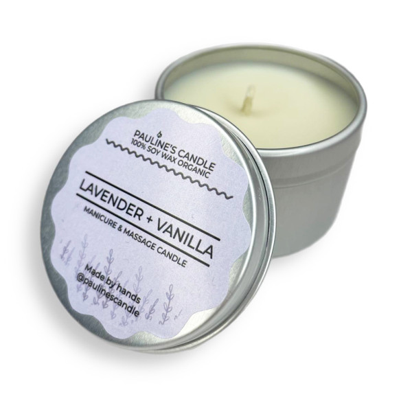 Candle after manicure Silver Moon 50 ml. Lavender, vanilla.